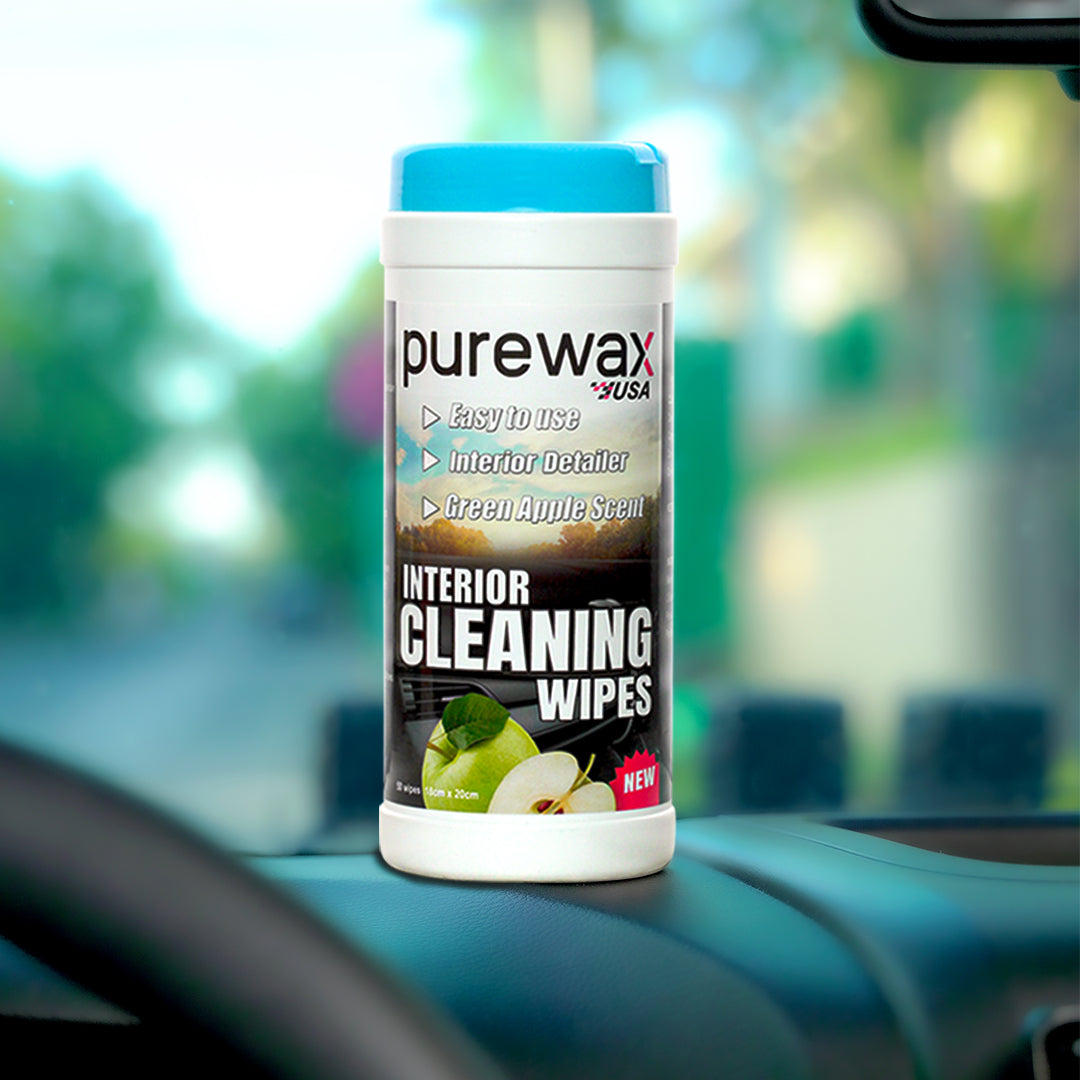 COMBO Deal! PureWax Hi-Gloss Protectant 250ml. and Interior Cleaning Wipes with FREE PureWax Premium Microfibre Cloth (1pc.)