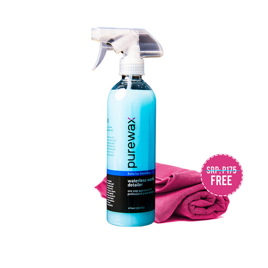 Waterless Wash / Detailer 474ml. + 1 FREE PureWax Premium Microfibre